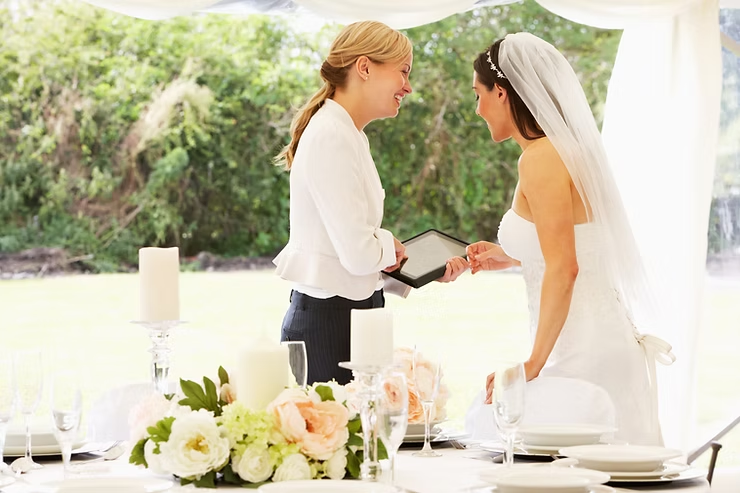 Luxury destination wedding beach ceremony